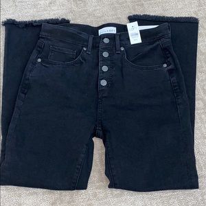 LOFT Button High rise Black Jeans